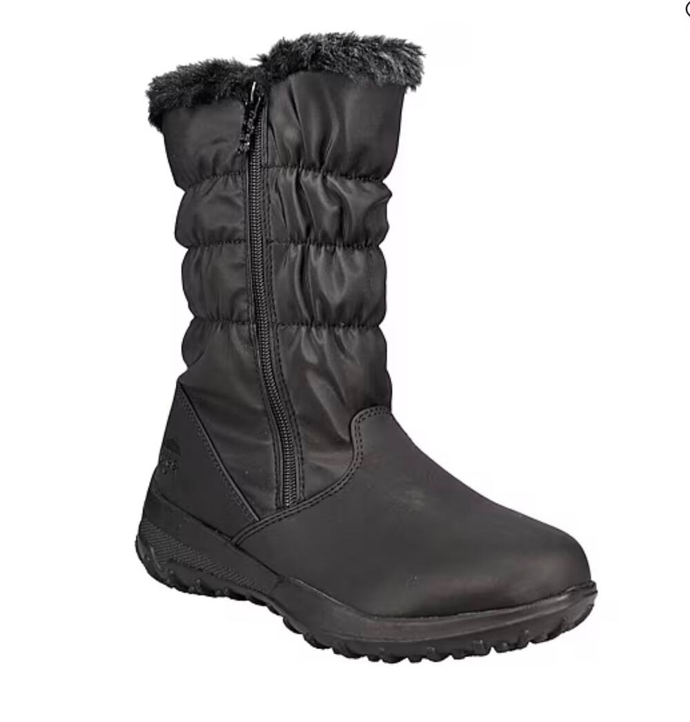 NEW! Totes Hailey Womens Waterproof Insulated Flat Heel Winter Boots US 9M Black